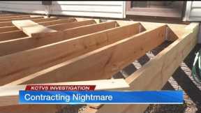 Contracting Nightmare: Couple furious after paying company to build deck they never got