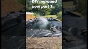 Budget DIY inground pool! I’m by no means a professional!! #ingroundpool #pool