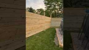 DIY Wooden fence Install #fence #woodfence #pool #backyard #privacyfence #ideas #landscaping #diy