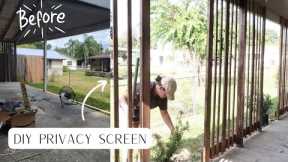 DIY home projects on a budget  || Outdoor projects || Carport privacy solution