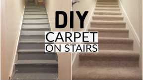 DIY Installing Carpet on Stairs