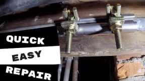 EASIEST WAY TO FIX A LEAKING GALVANIZED WATER LINE