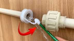 Why don't many smart men know this? 4 techniques to repair prc and pvc pipes in an emergency