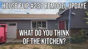 House Flip #237 Remodel Progress: Kitchen Updates and Blue Tape