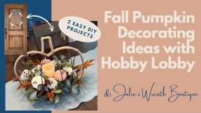 Fall Pumpkin Decorating Ideas | Fall Home DIY Projects | How to Make a Pumpkin Wreath