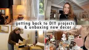 getting back to DIY projects & unboxing new decor | XO, MaCenna Vlogs