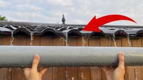 Few people know these 17 techniques of plumbers! Make drainage pipes for tile roofs using water pipe