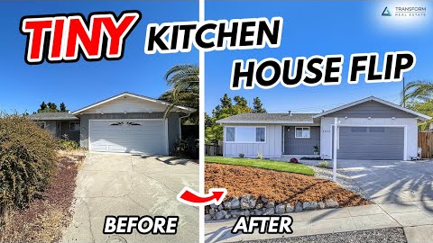Tiny Kitchen House Flip Before And After - Small Home Remodel