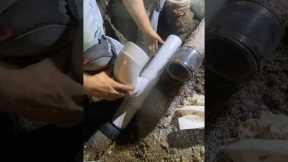 Sewer Line Repair House Trap Removal Part 2 #plumber #plumbing #sewerline