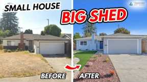 Small House Big Shed House Flip Before & After - Budget Home Remodel