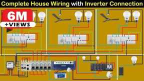 Complete House Wiring with inverter connection for all Room | House Wiring  | Electrical Technician