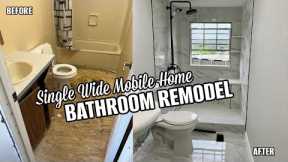 1970’s SINGLE WIDE MOBILE HOME GUEST BATHROOM REMODEL