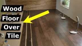 Install Hardwood Flooring Over Tile Floor Double Glue Down Method