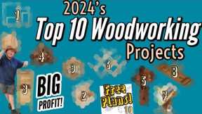 10 Projects That Sell All Year. FREE PLANS! #makemoneywoodworking #projectsthatsell #woodworking