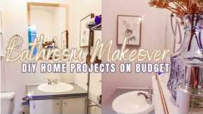 BATH ROOM MAKEOVER // OLD HOME IMPROVEMENTS // DIY PROJECTS // HOUSE UPDATES on BUDGET // KIMI COPE