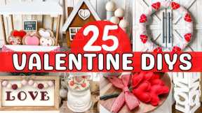 ❤️ 25 VALENTINE DIYS that will fill your house with LOVE! Easy projects anyone can make! ❤️