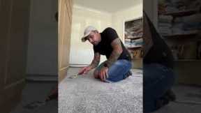 3 STEPS TO FIT YOUR CARPET #diy #homeimprovement #flooring #carpet #howto #shorts