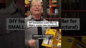 DIY foundation crack repair (Sika Canada)