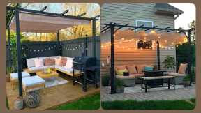 Modern Low Cost Garden Patio Landscaping Ideas 2024| Sitting Canopy Design Ideas For Home Backyard