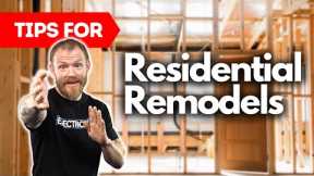 5 Tips for Electricians working in Residential Remodels