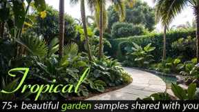 Tropical garden design, more than 75 beautiful models