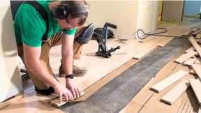 How To Install Hardwood Floors (DIY Masterclass)