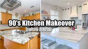 DIY KITCHEN RENOVATION on a BUDGET | BEFORE AND AFTER 90' Kitchen makeover