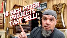 10  More Woodworking Projects That Sell - Low Cost High Profit - Make Money Woodworking (Episode 6)