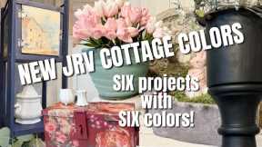 SIX PROJECTS WITH SIX NEW JRV Cottage Colors by Debi's DIY Paint.