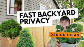 How to design instant privacy for your yard 🪴 DIY Landscape Design Strategy
