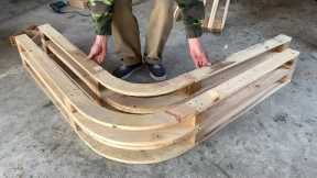 Unique DIY Projects With Wood Pallets - Pallet Seats have a Neat Design