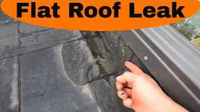 FLAT ROOF LEAK REPAIR : Repairing a rubber roof leak very simple and easy and fast- GAME CHANGER