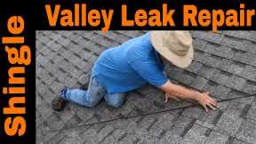 How to fix a leak in a valley of shingle roof with Utility Knife only - Warning! do not use Tar