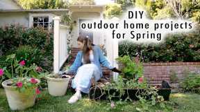 DIY outdoor home projects for Spring 🌼🌸