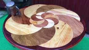 Easiest DIY Woodworking Projects Ideas - Design a Round Table from Pieces of Wood into Beautiful Pet