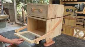 Effective Solution Using Recycled Wooden Pallets // Bedroom Cabinet Design Inspired By Robots
