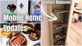 MOBILE HOME REFRESH UPDATES // FURNITURE MAKEOVER // DIY PROJECTS 2024 // HOME PROJECTS