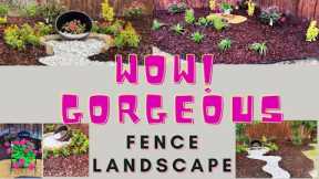 Gorgeous Fence Landscape Transformation|Spring Yard Makeover|Landscape Design