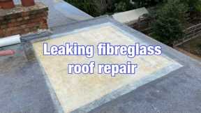 How to repair a leaking fibreglass roof