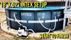 18’ Intex Pool Installation | How To Install | 18’ X 52” Round