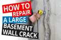 How to Repair a Large Basement Wall