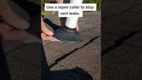 Easy vent pipe leak repair. #shorts #roof #roofer #roofing #roofrepair #roofershelper #repair #diy