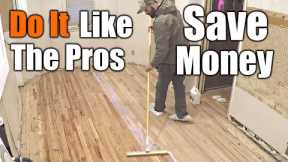 How The Pros Finish A Wood Floor | THE HANDYMAN |