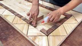 Recycle Pallet Wood Effectively // Make A Super Beautiful Table From Pallet Wood And Epoxy Glue