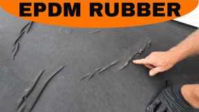 REPAIRING a leaking EPDM Rubber roof: Only 3 Minute repair - Super Silicone Seal