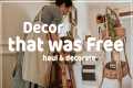 Finding FRUGAL & FREE Home Decor