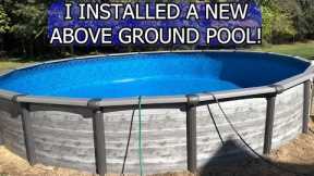 I had a new permanent above ground pool installed.