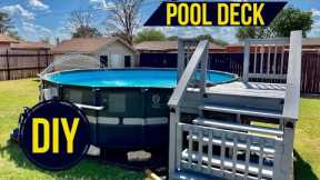 DIY Pool Deck For Above Ground And Intex Pools
