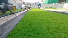 Pvc Artificial Grass Laying #carpet #carpet #tranding