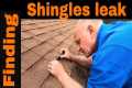 Shingles causing flat roof to leak -